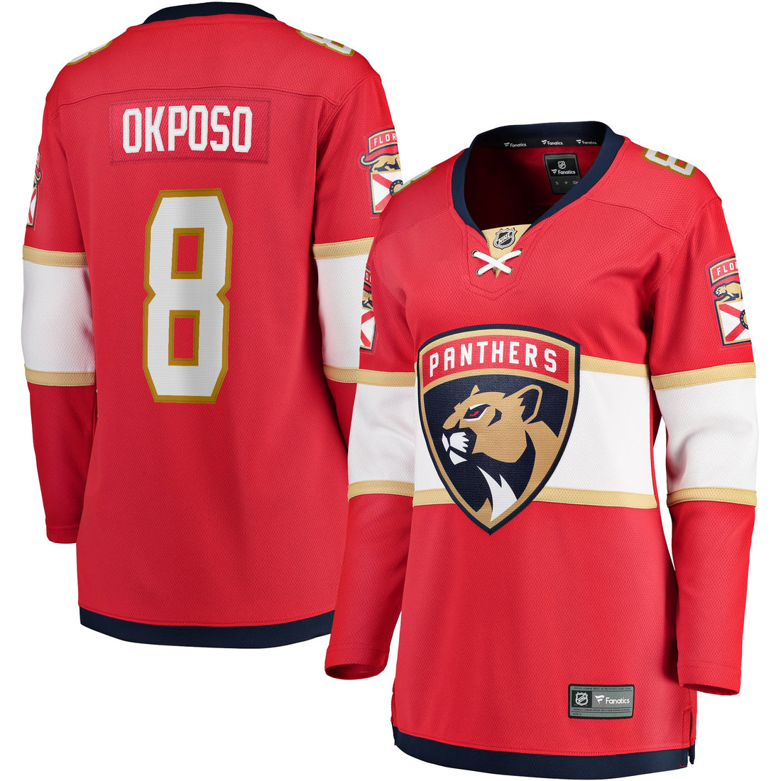 Kyle Okposo Florida Panthers red Home jersey