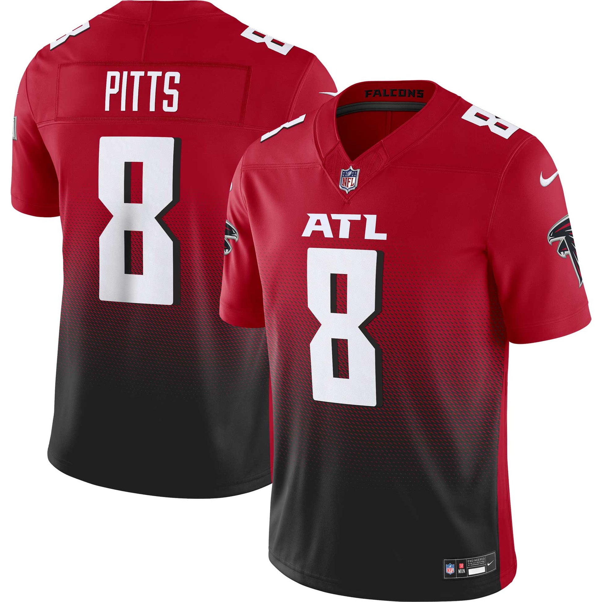 Kyle Pitts Atlanta Falcons red Vapor jersey