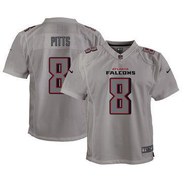 Kyle Pitts Atmosphere Atlanta Falcons gray jersey