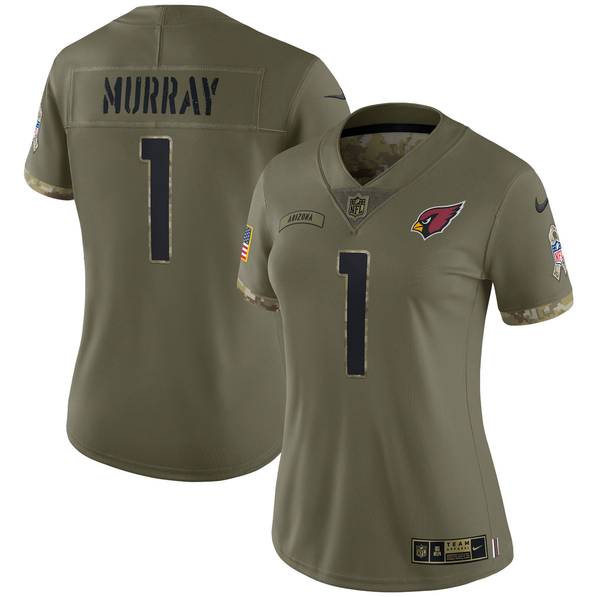 Kyler Murray Arizona Cardinals olive Salute To Service jersey
