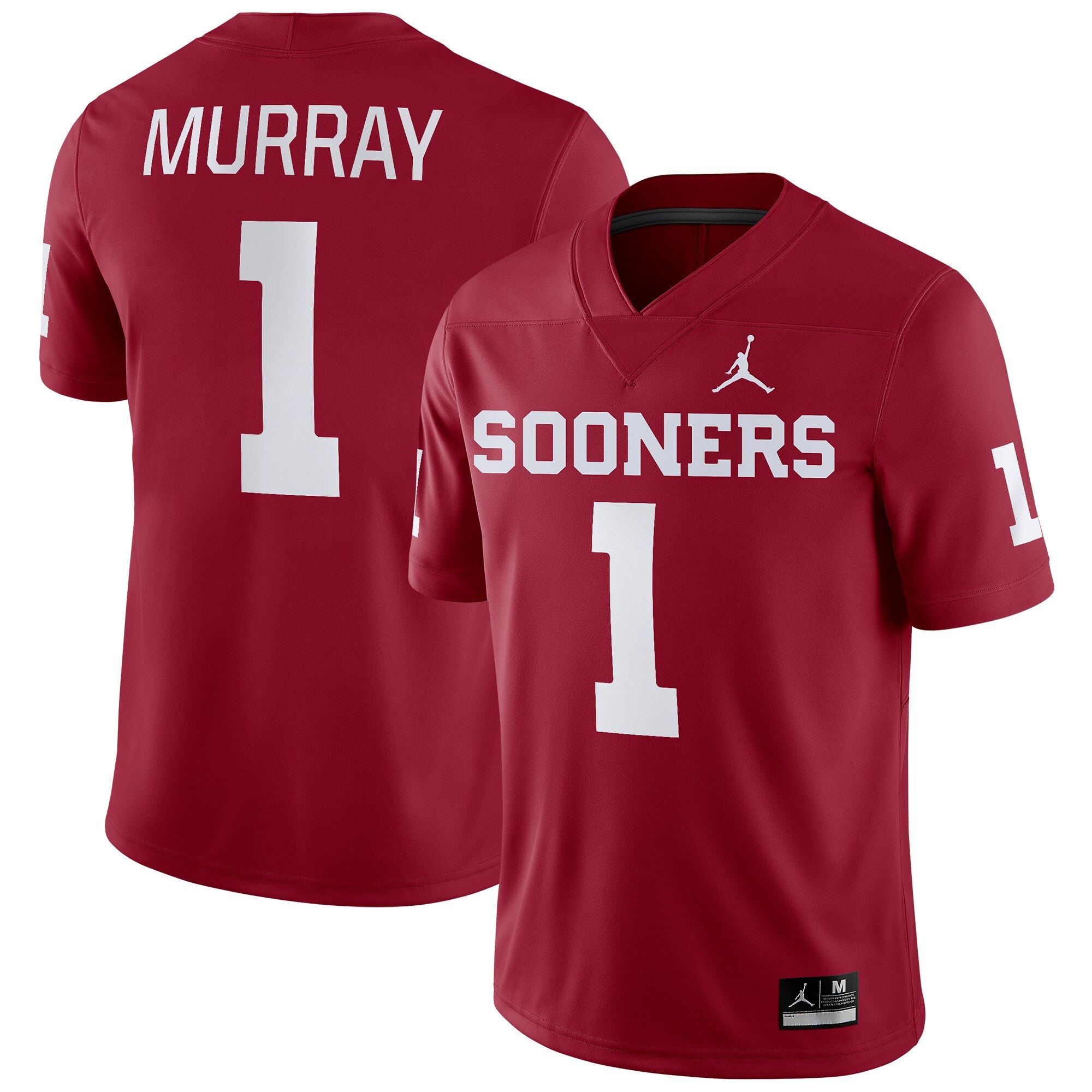 Kyler Murray Jordan Brand Oklahoma Sooners crimson jersey