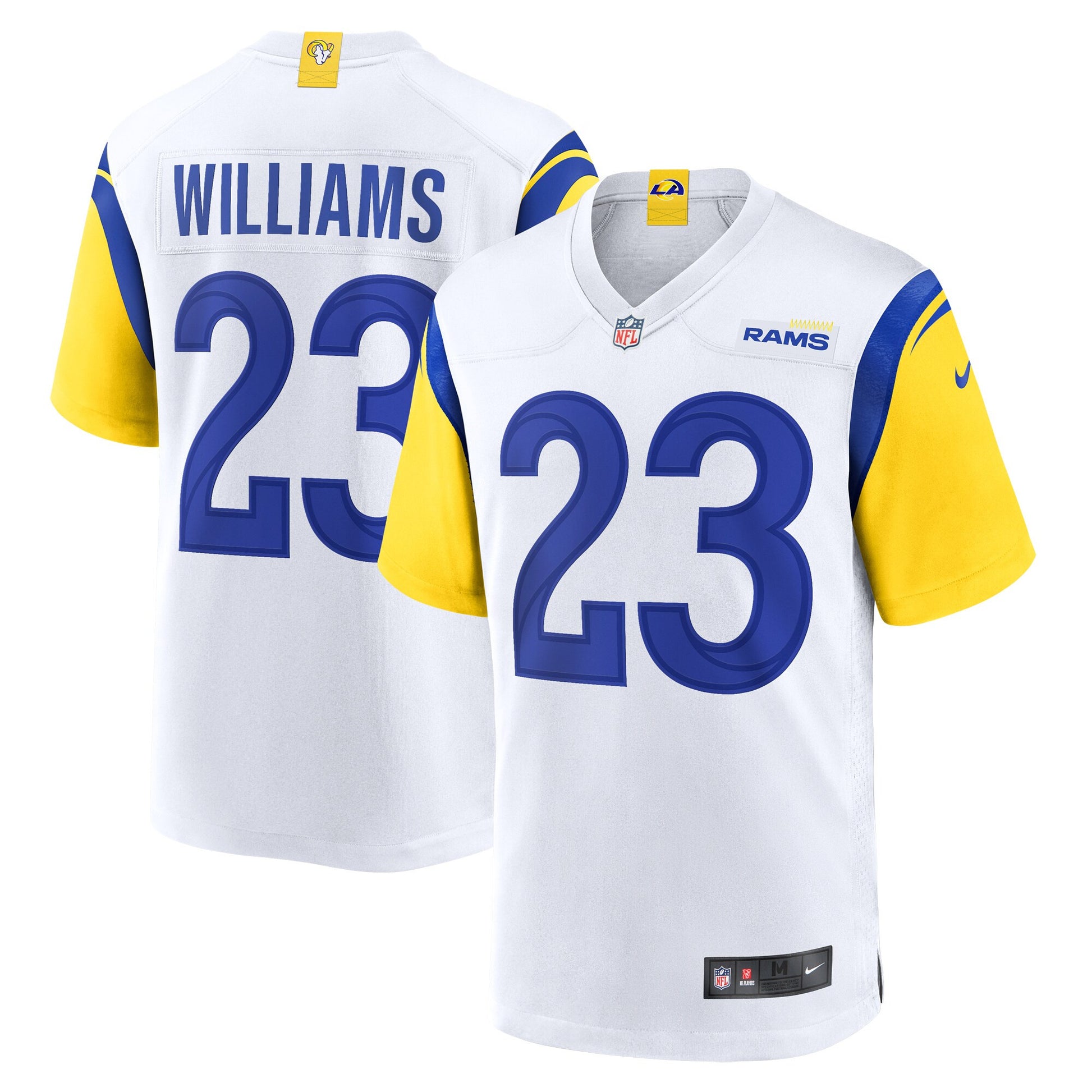 Kyren Williams Los Angeles Rams white jersey