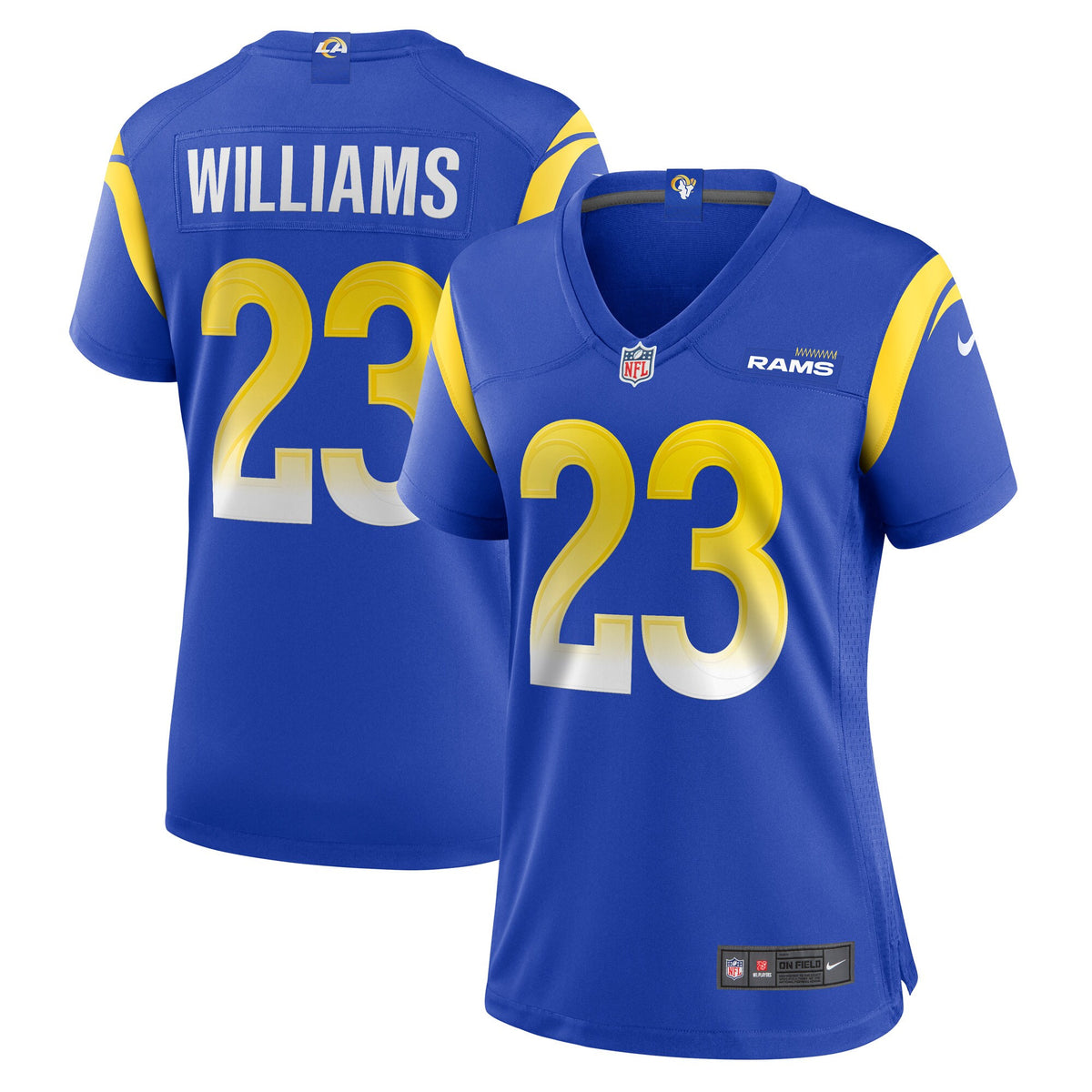Kyren Williams Los Angeles Rams royal Game jersey