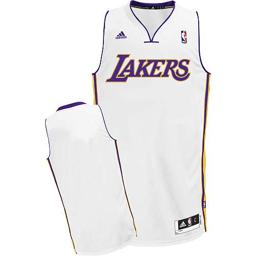 Custom Los Angeles Lakers white jersey