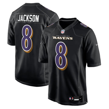 Lamar Jackson Baltimore Ravens black Fashion jersey