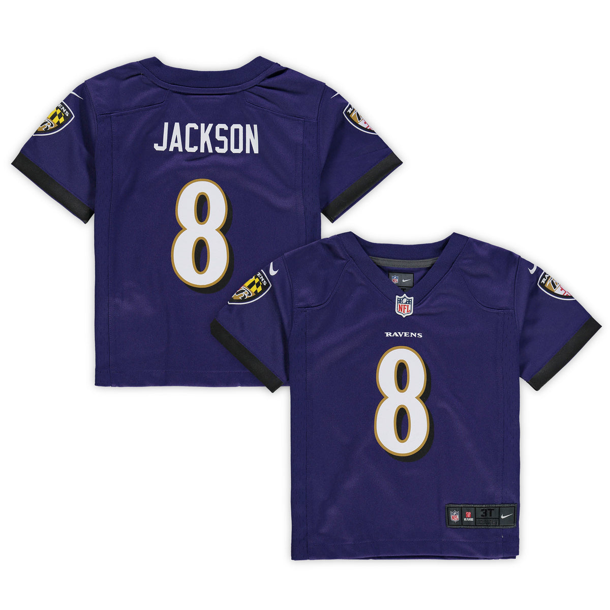 Lamar Jackson Baltimore Ravens purple jersey