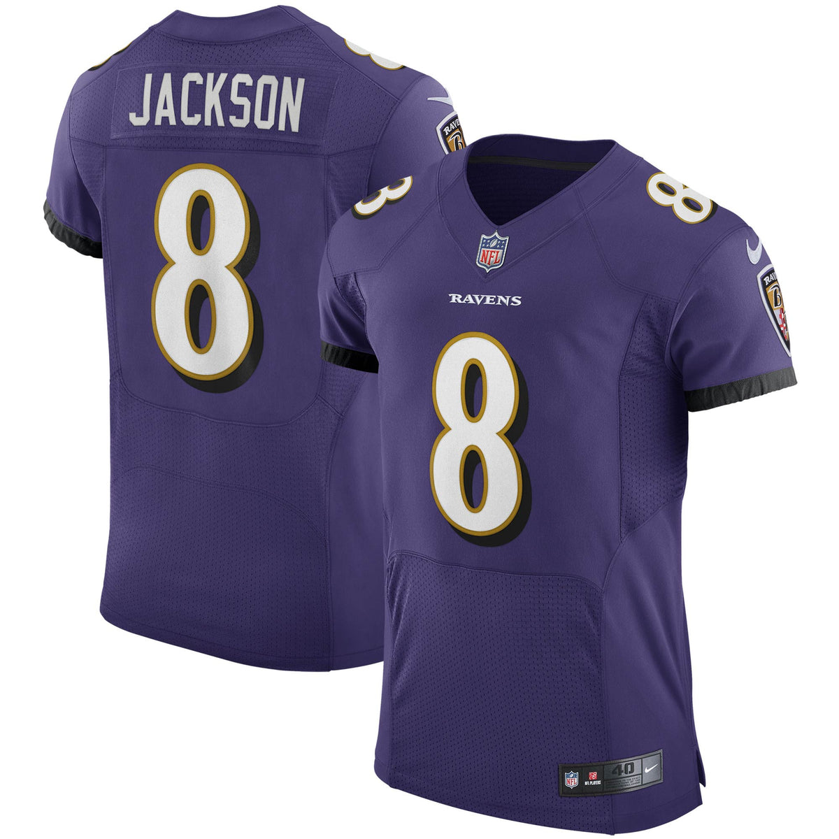 Lamar Jackson Baltimore Ravens purple Vapor jersey