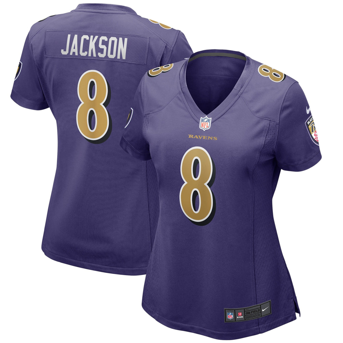 Lamar Jackson Baltimore Ravens purple Game jersey