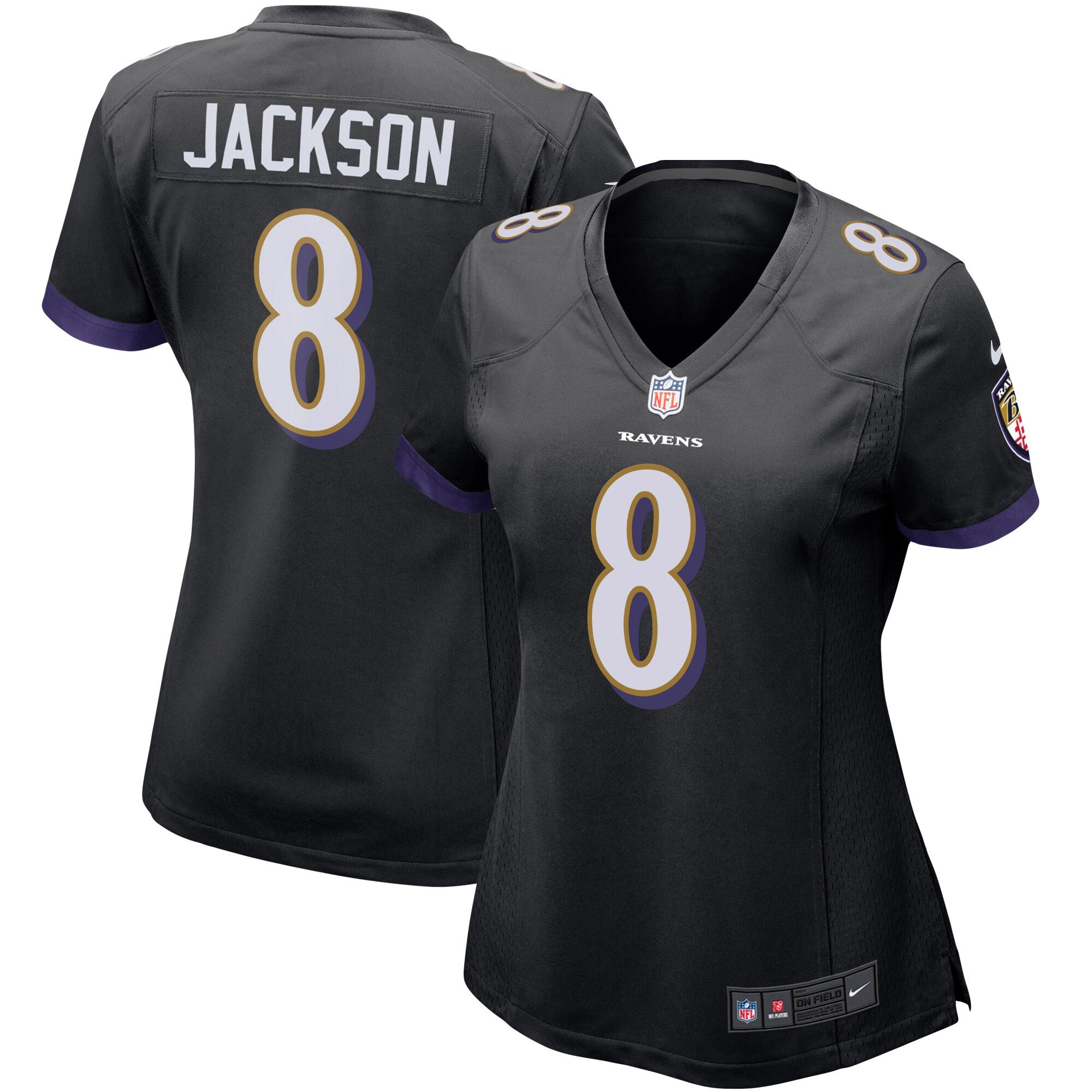 Lamar Jackson Baltimore Ravens black jersey