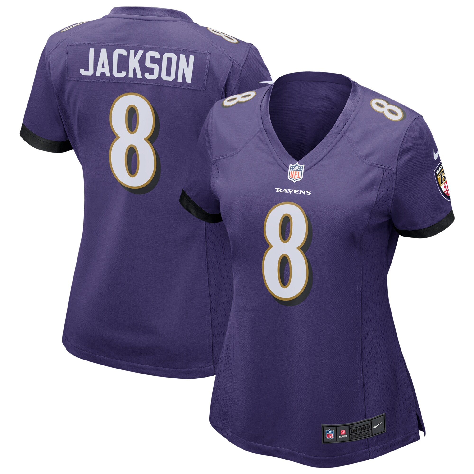 Lamar Jackson Baltimore Ravens purple jersey