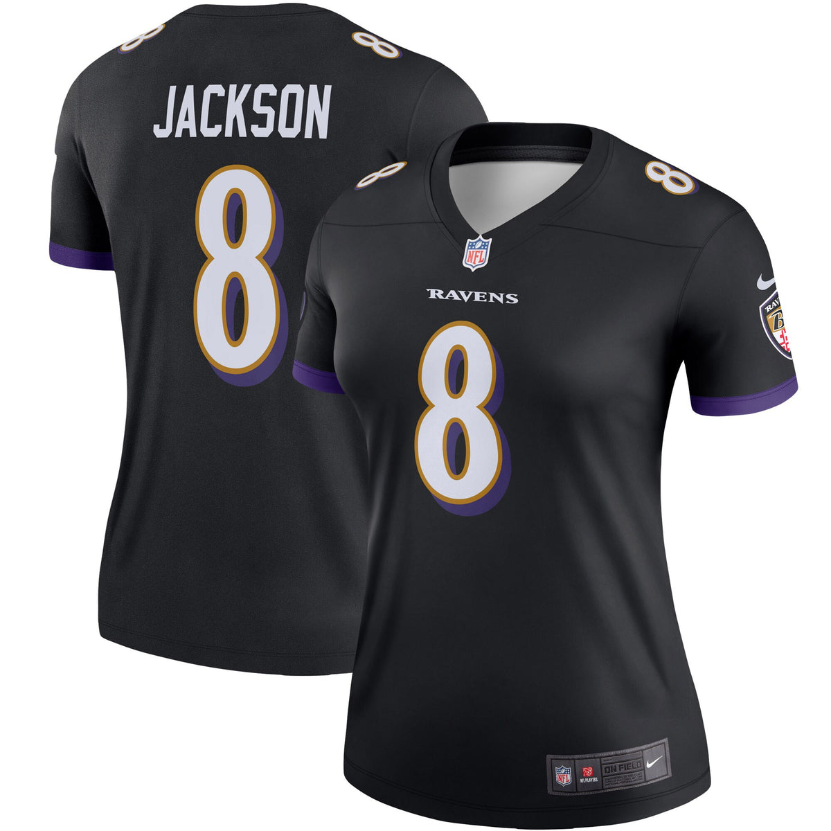 Lamar Jackson Baltimore Ravens black Legend jersey