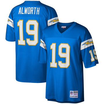 Lance Alworth Los Angeles Chargers blue jersey