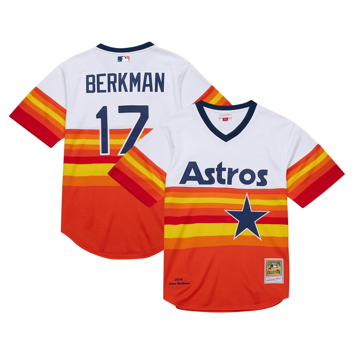 Lance Berkman Houston Astros white Throwback jersey