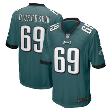 Landon Dickerson Philadelphia Eagles green Game jersey