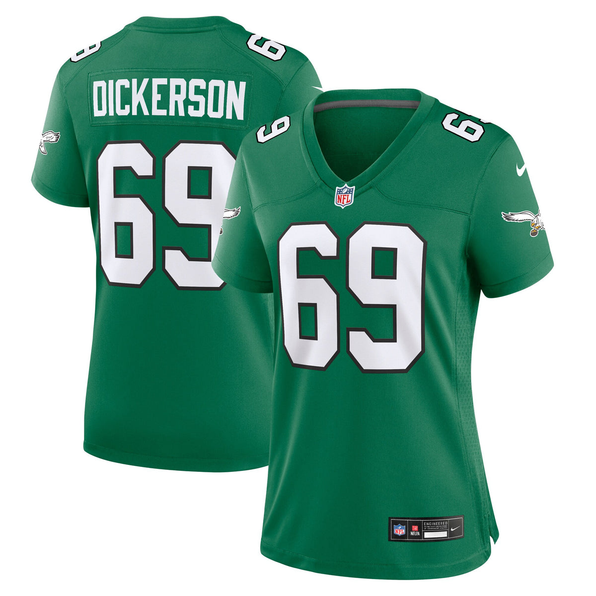 Landon Dickerson Philadelphia Eagles green Alternate jersey