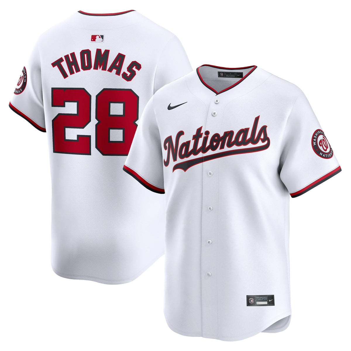 Lane Thomas Washington Nationals white Limited jersey