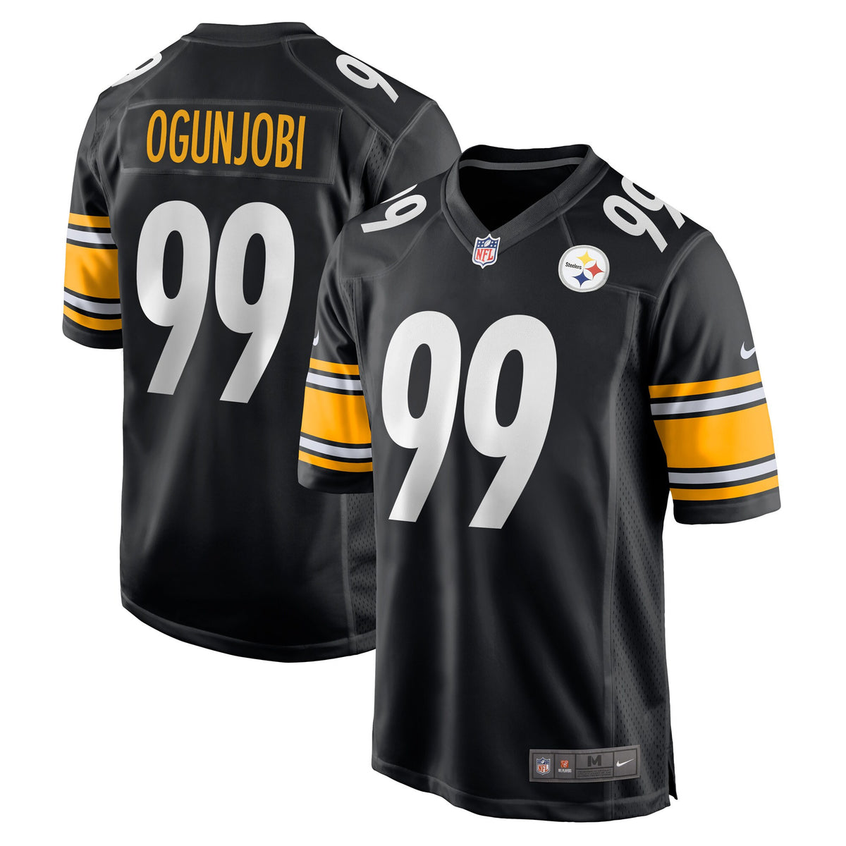 Larry Ogunjobi Pittsburgh Steelers black Game jersey