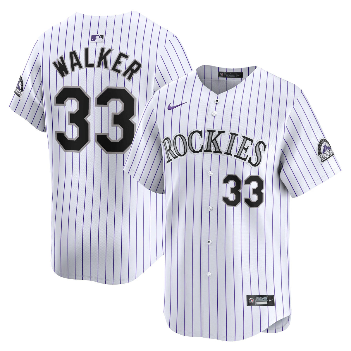 Larry Walker Colorado Rockies white Limited jersey