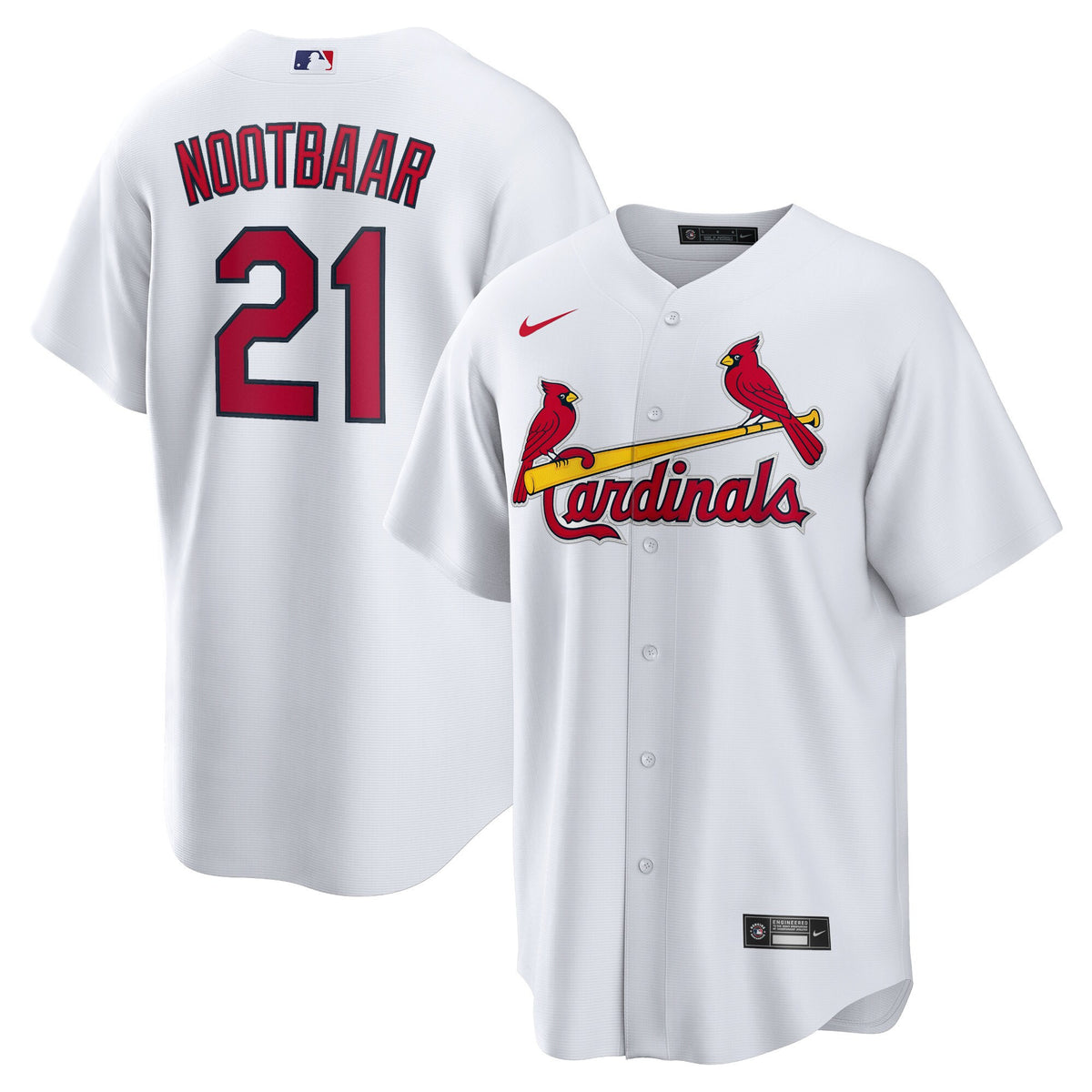Lars Nootbaar St. Louis Cardinals white Home jersey