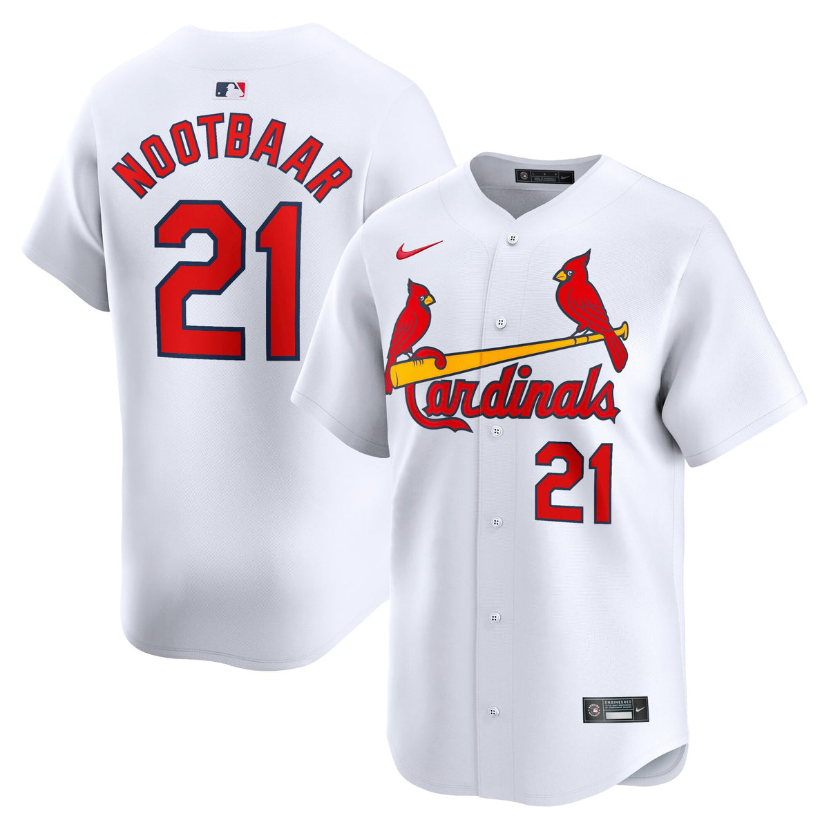 Lars Nootbaar St. Louis Cardinals white Limited jersey