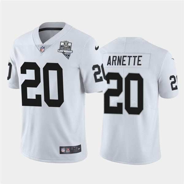Damon Arnette Las Vegas Raiders white Vapor jersey