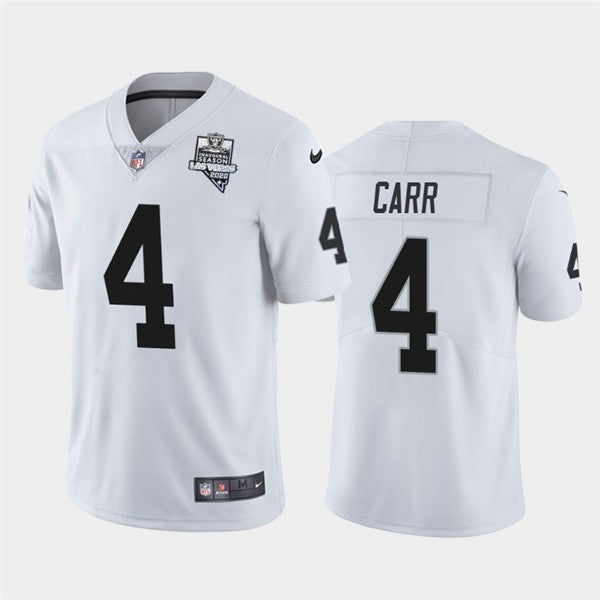 Derek Carr Las Vegas Raiders white Vapor jersey