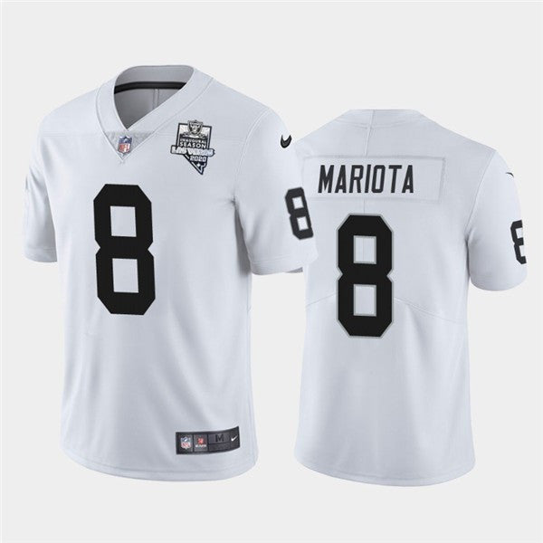 Marcus Mariota Las Vegas Raiders white Vapor jersey