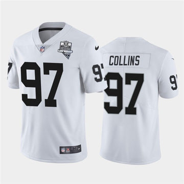 Maliek Collins Las Vegas Raiders white Vapor jersey