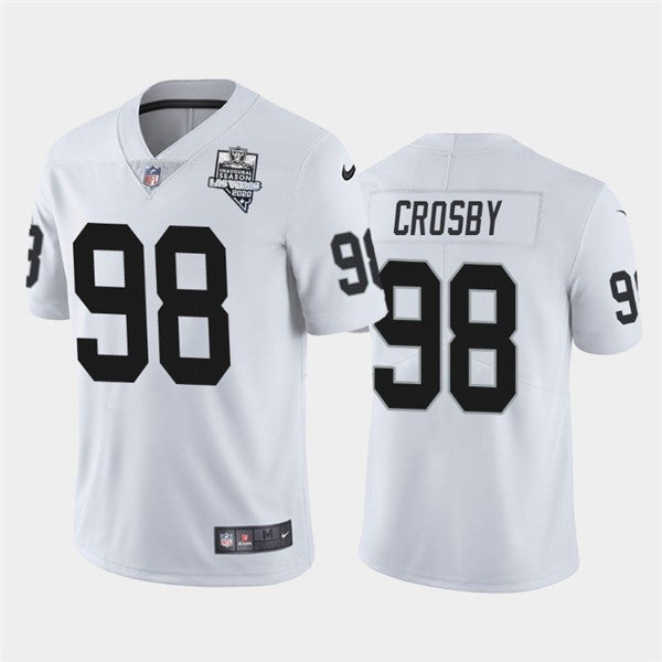 Maxx Crosby Las Vegas Raiders white Vapor jersey