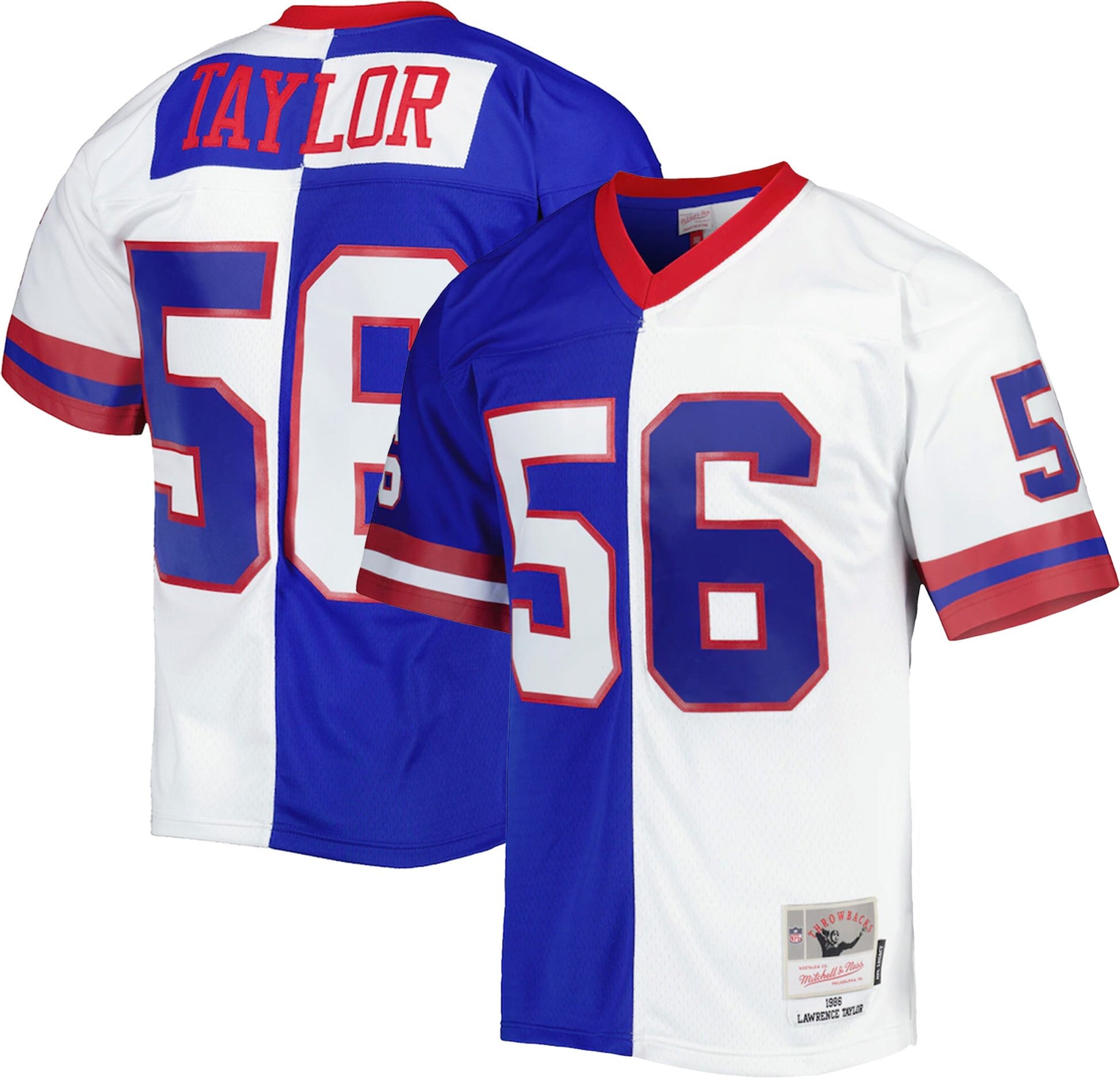 Lawrence Taylor New York Giants royal Split jersey
