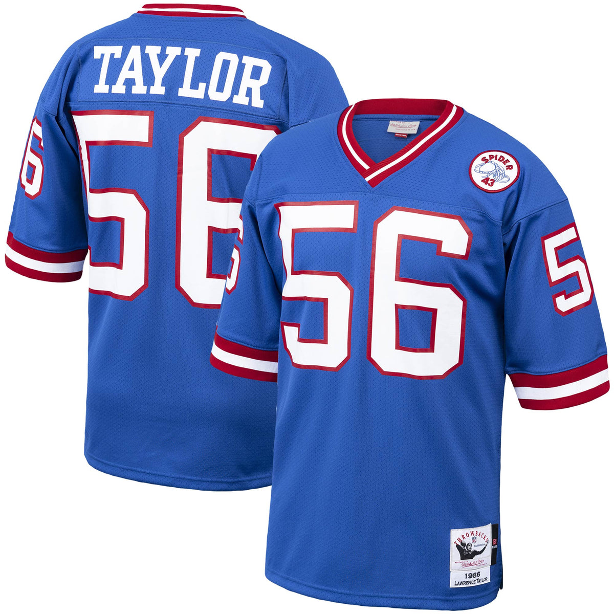 Lawrence Taylor New York Giants royal Throwback jersey