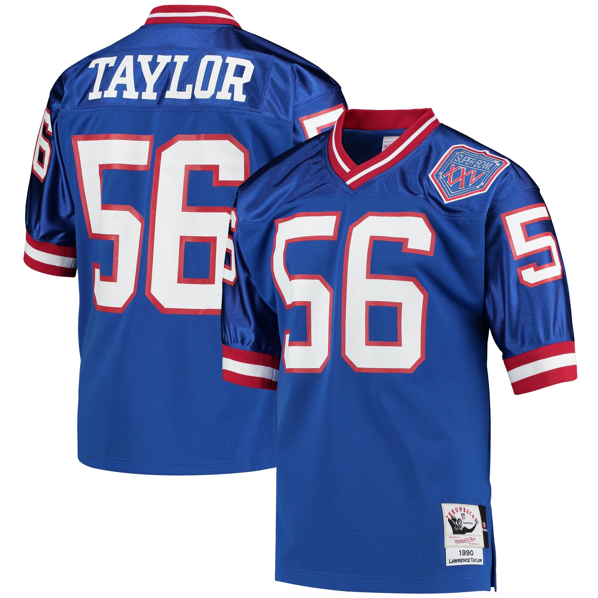 Lawrence Taylor New York Giants royal Throwback jersey