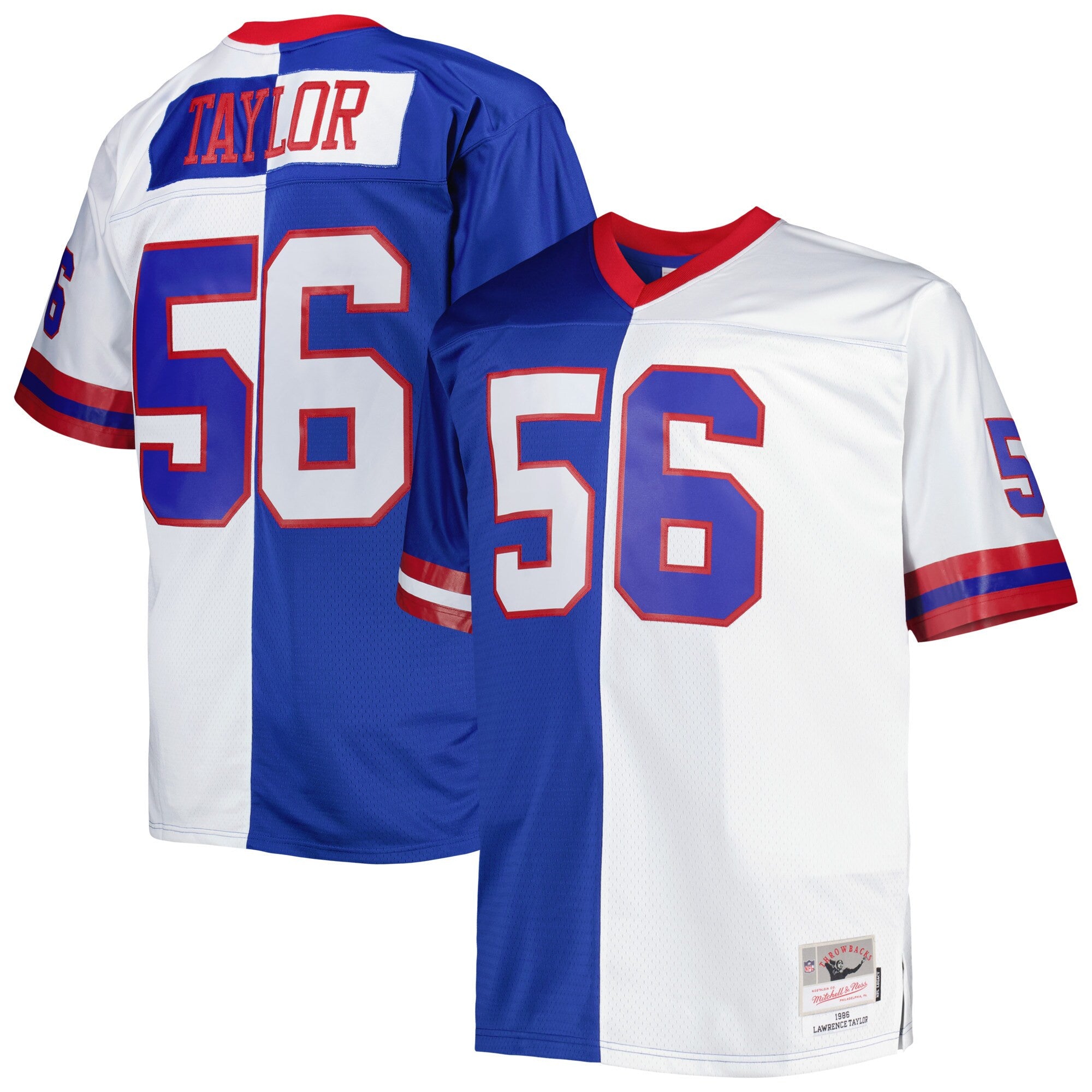 Lawrence Taylor New York Giants royal Split jersey