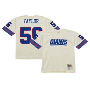 Lawrence Taylor Chainstitch New York Giants cream jersey