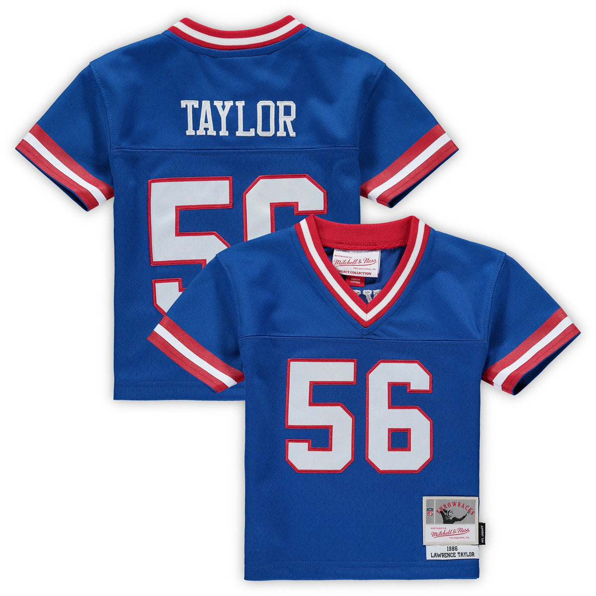 Lawrence Taylor New York Giants royal jersey