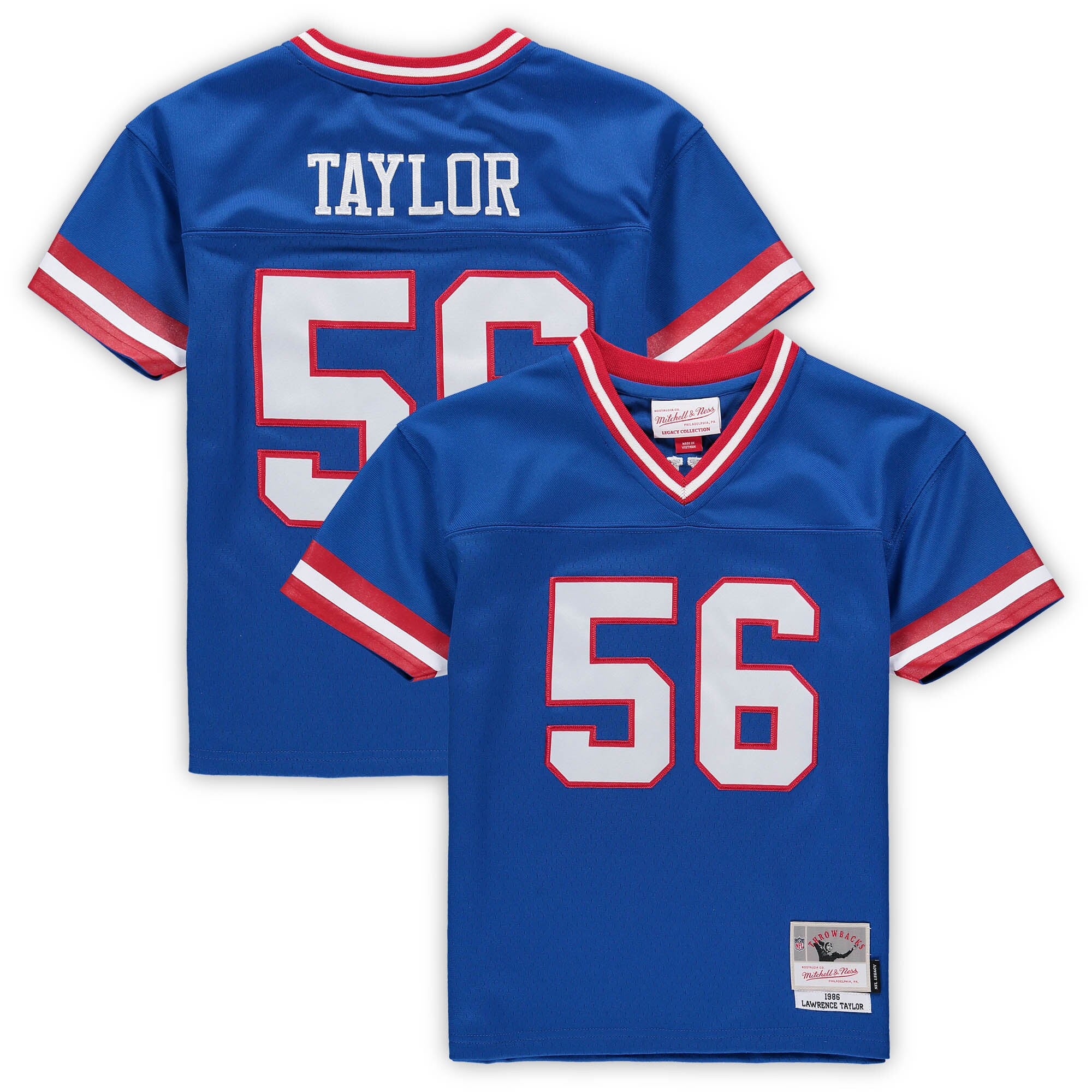 Lawrence Taylor Male Preschool New York Giants royal jersey