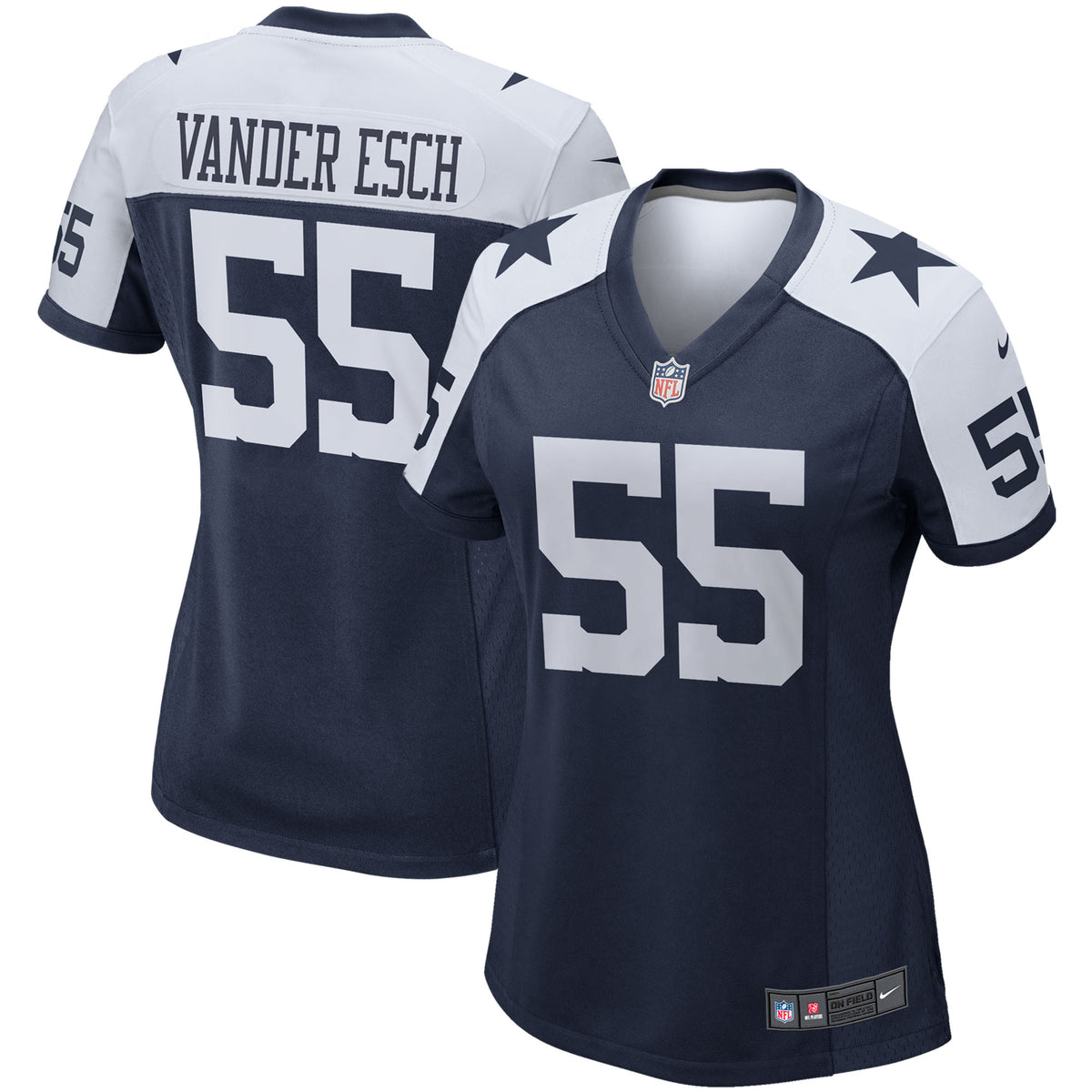 Leighton Vander Esch Dallas Cowboys navy Game jersey