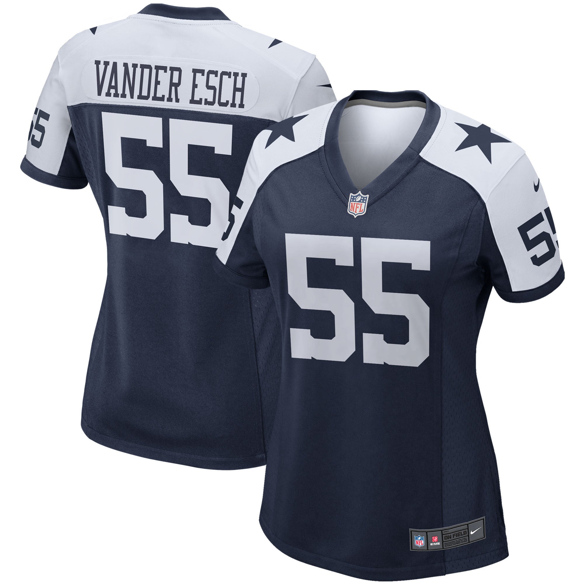 Leighton Vander Esch Dallas Cowboys navy Game jersey