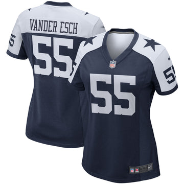Leighton Vander Esch Dallas Cowboys navy Game jersey