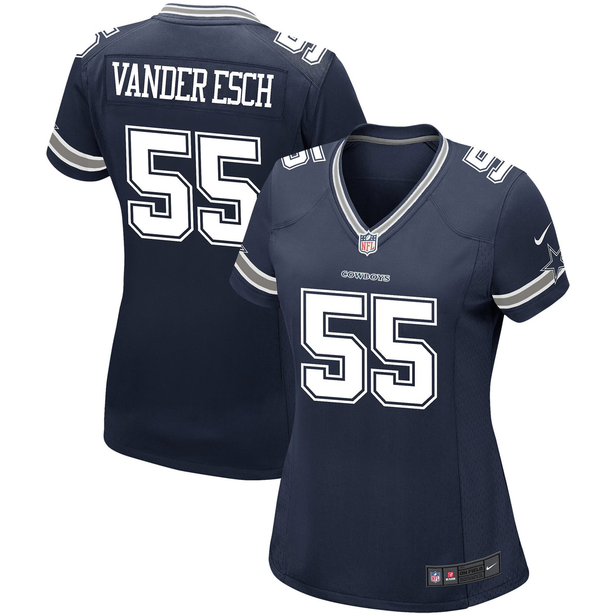 Leighton Vander Esch Dallas Cowboys navy Game jersey