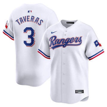 Leody Taveras Texas Rangers white Limited jersey