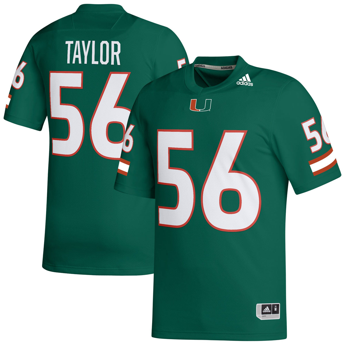 Leonard Taylor Miami Hurricanes green jersey