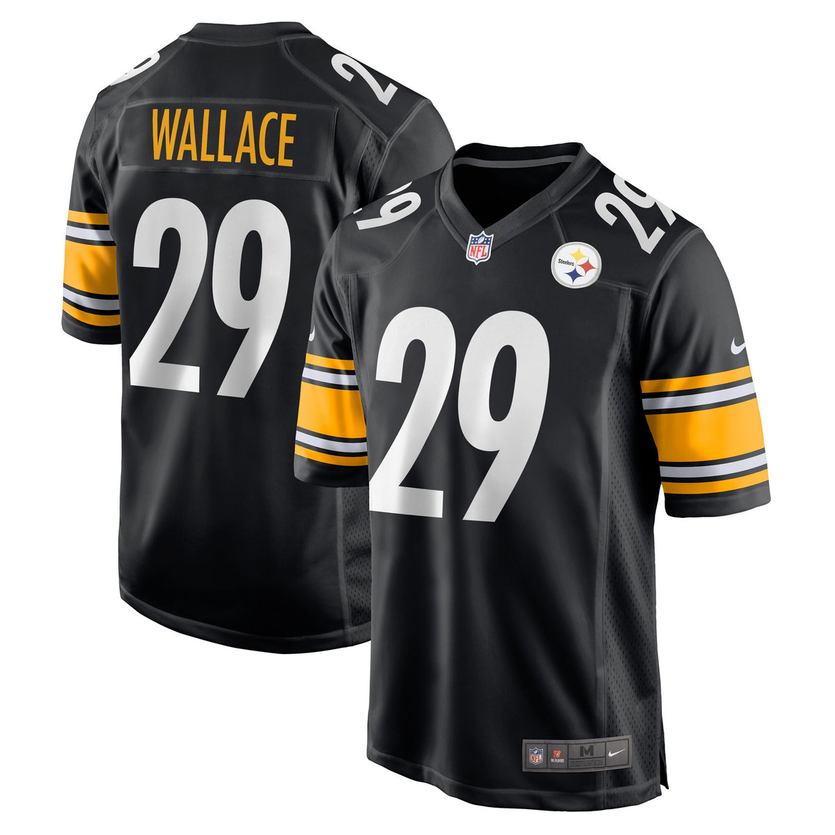 Levi Wallace Pittsburgh Steelers black Game jersey