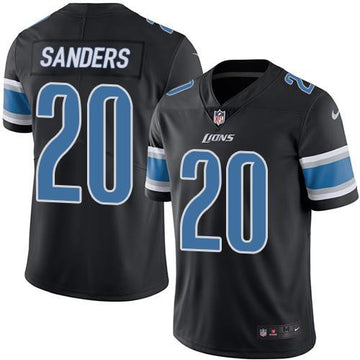 Barry Sanders Detroit Lions black Limited jersey