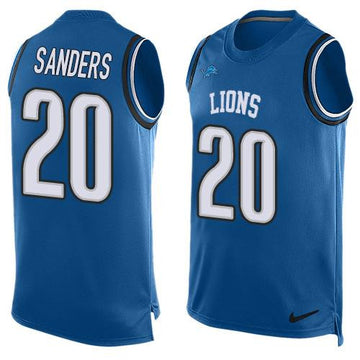 Barry Sanders Detroit Lions blue Limited jersey