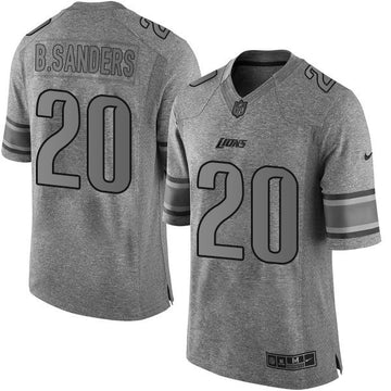 Barry Sanders Detroit Lions gray Limited jersey
