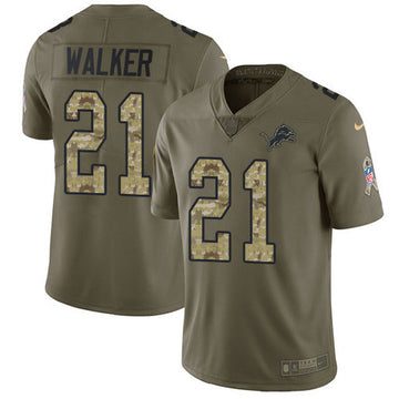 Tracy Walker Detroit Lions olive Salute To Service jersey