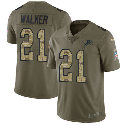 Tracy Walker Detroit Lions olive Salute To Service jersey