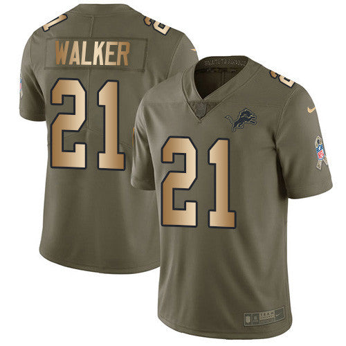 Tracy Walker Detroit Lions olive Salute To Service jersey