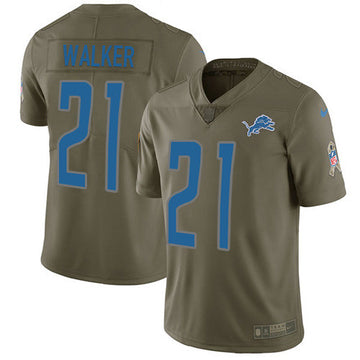 Tracy Walker Detroit Lions olive Salute To Service jersey